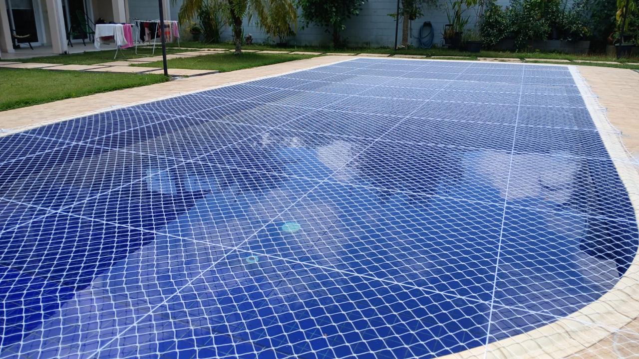 Rede de proteção em área interna e mezanino